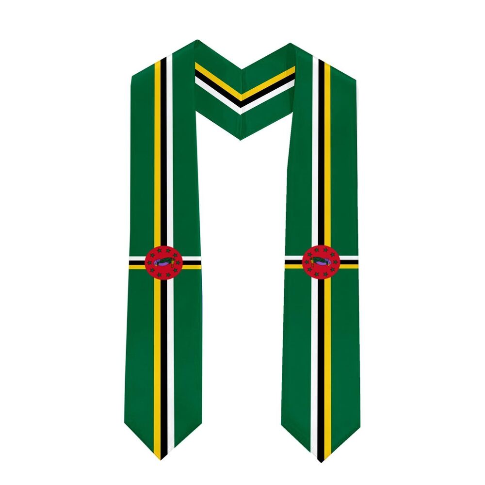 7867 Class of 2025 Dominica Flag Graduation Stole Celebrate Your Academic